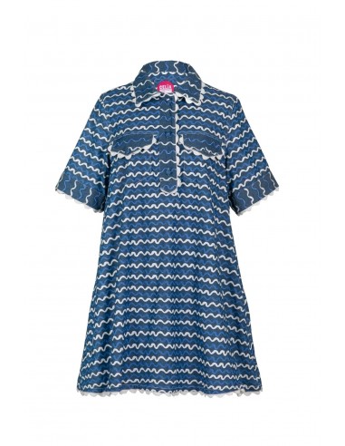 Vestido Blueberry Wave
