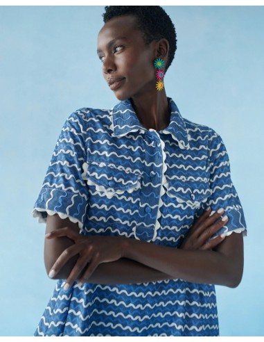 Vestido Blueberry Wave