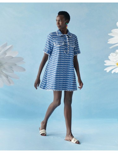 Vestido Blueberry Wave