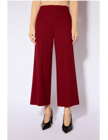 Pantalón Punto Ancho Tobillo Rojo
