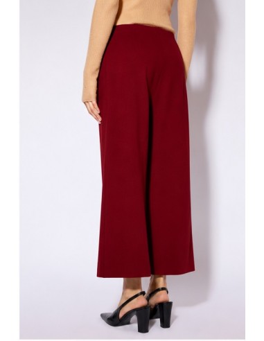Pantalón Punto Ancho Tobillo Rojo