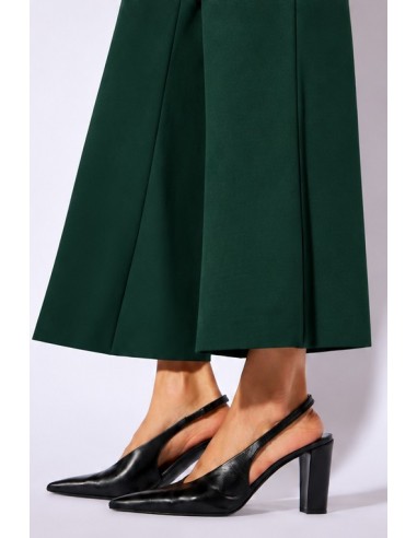 Pantalón Punto Ancho Tobillo Verde