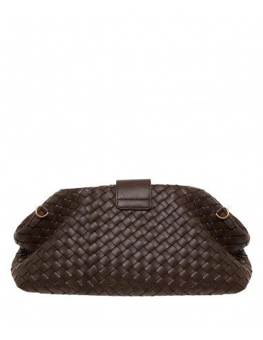 Bolso The Pouch Trenzado Chocolate