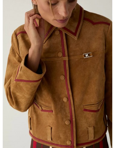 Chaqueta Ante Ribete