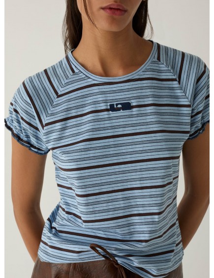Camiseta Manga  Corta Rayas