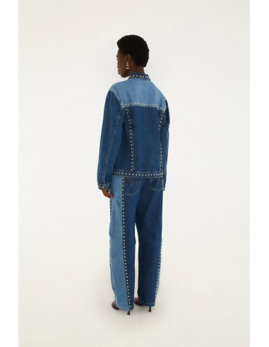 Pantalón Denim Details Studs