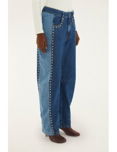 Pantalón Denim Details Studs