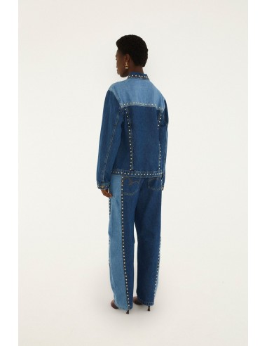 Pantalón Denim Details Studs