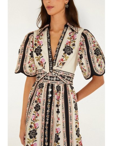 Vestido Delicate Floral Collared