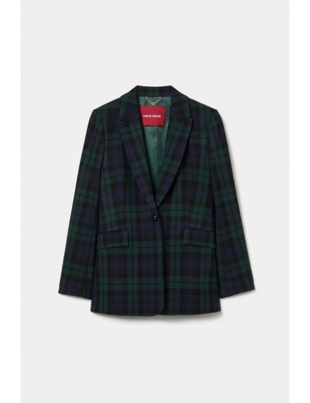 Blazer Estampado Cuadros
