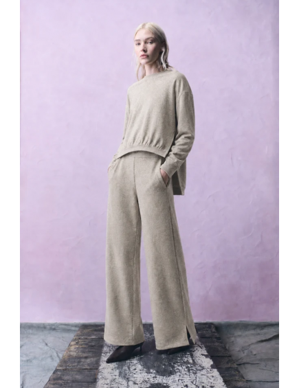 Pantalón Felpa Aberturas