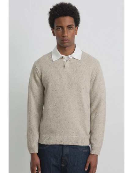 Polo Paris Jaspeado Beige
