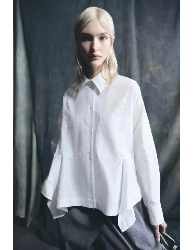 Camisa Oxford Godets
