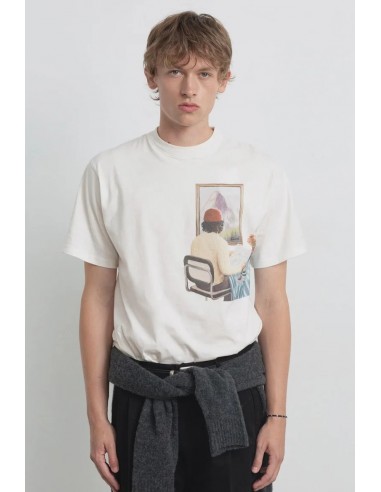 Camiseta Cuadro Beige