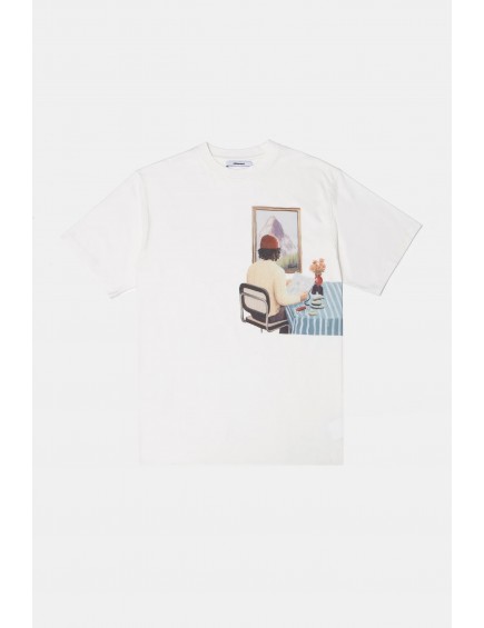 Camiseta Cuadro Beige 2