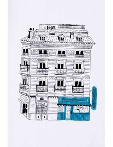Camiseta Blanca Espalda Edificio