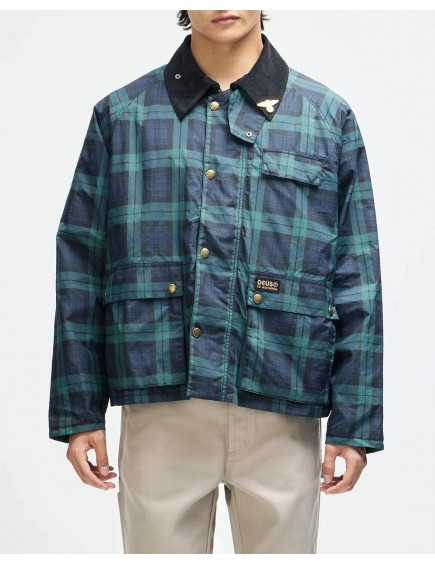 Chaqueta Cuadros Verde-Azul