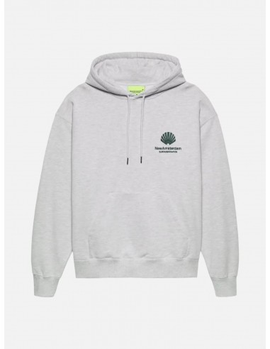 Logo Hoodie Ash/Bottle Green