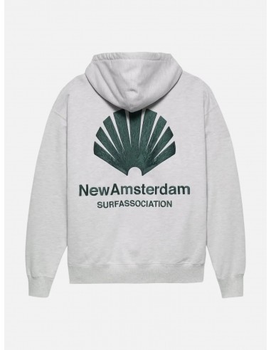 Logo Hoodie Ash/Bottle Green