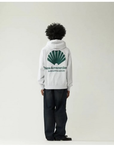 Logo Hoodie Ash/Bottle Green