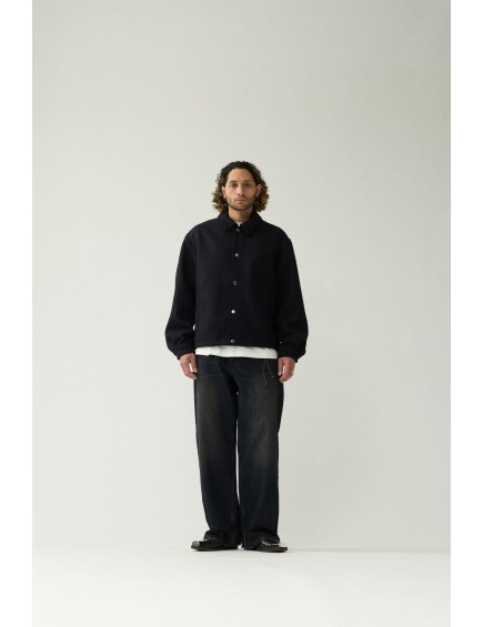 Wool Coach Jacket Black