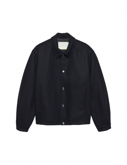 Wool Coach Jacket Black 2