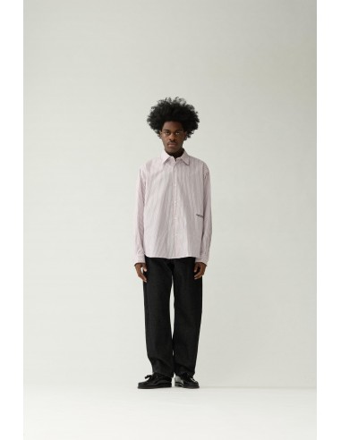 Beach Shirt White Red Stripes