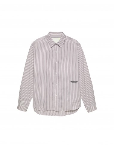 Beach Shirt White Red Stripes