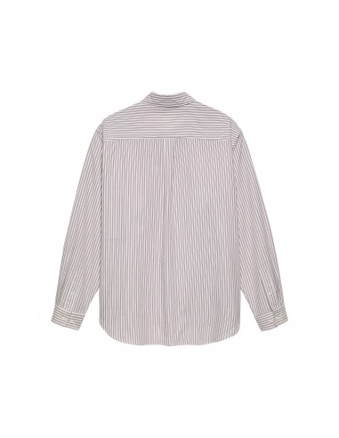 Beach Shirt White Red Stripes