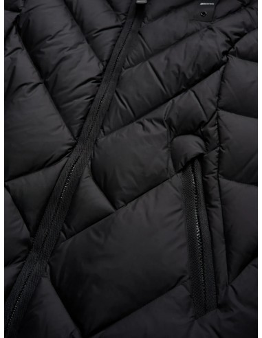Plumas Evasé Capucha Pelo Negro