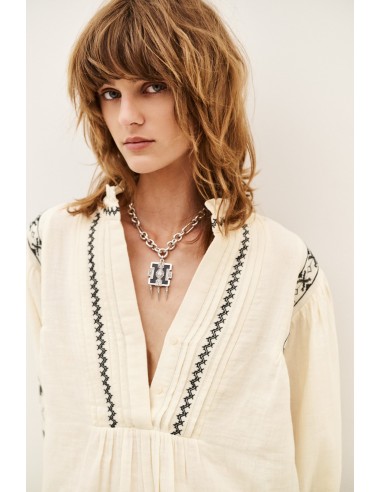 Blusa Pidma Cruda Bordados