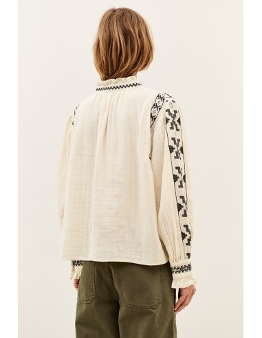 Blusa Pidma Cruda Bordados