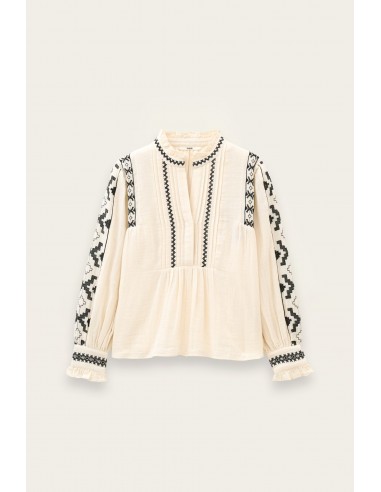 Blusa Pidma Cruda Bordados