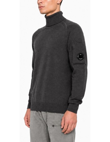 Jersey Merino Cuello Vuelto Gris...