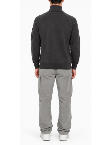Jersey Merino Cuello Vuelto Gris...