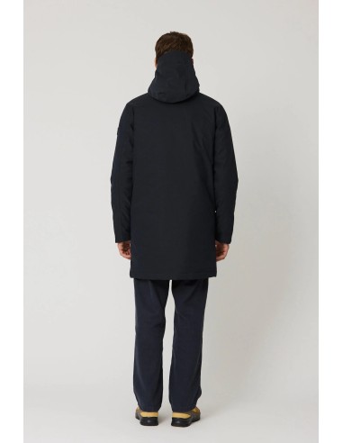 Parka 4 Bolsillos Capucha Azul Marino