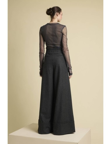 Pantalon Alejandra Palazzo Gris
