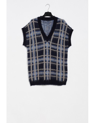 Chaleco Mohair Cuadros