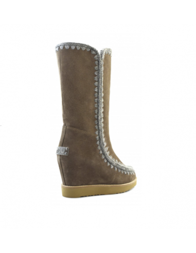 Eskimo French Toe Wedge Tall Dark Stone