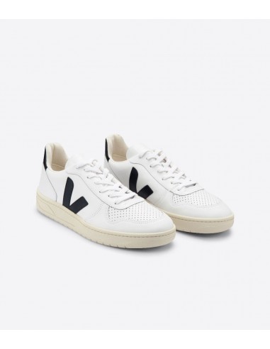 V-10 Leather White Black