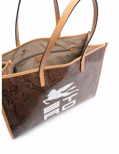 Bolso Shopping Plástico Paisley Mocca de ETRO. Elropero1961.