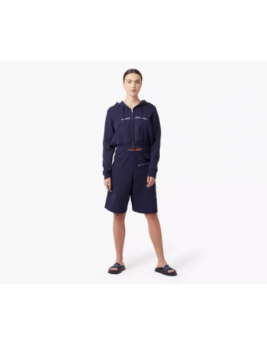 The Cropped Zip Hoodie Blue Navy The Cropped Zip Hoodie Blue Navy