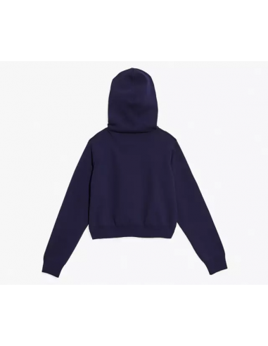 The Cropped Zip Hoodie Blue Navy The Cropped Zip Hoodie Blue Navy