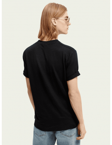 Camiseta Linen-blend Negro Camiseta Linen-blend Negro