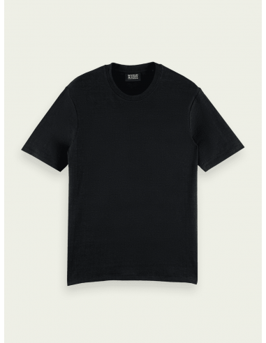 Camiseta Linen-blend Negro Camiseta Linen-blend Negro