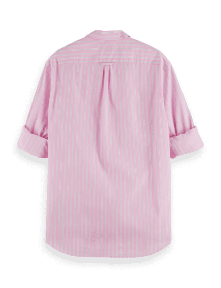 Camisa Algodón Rayas Rosa 2