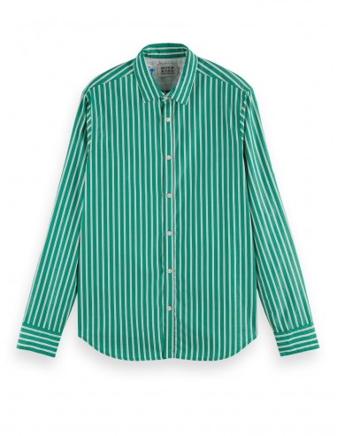 Camisa Algodón Rayas Verde Camisa Algodón Rayas Verde