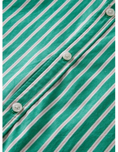 Camisa Algodón Rayas Verde Camisa Algodón Rayas Verde