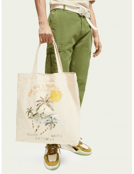 Bolsa Lona Palmeras Arena