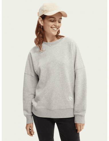Sudadera Oversize Logo Gris de SCOTCH \u0026 SODA. Elropero1961.
